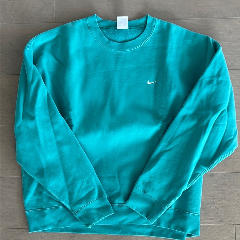 Nike Men's Aqua Crewneck Sweater